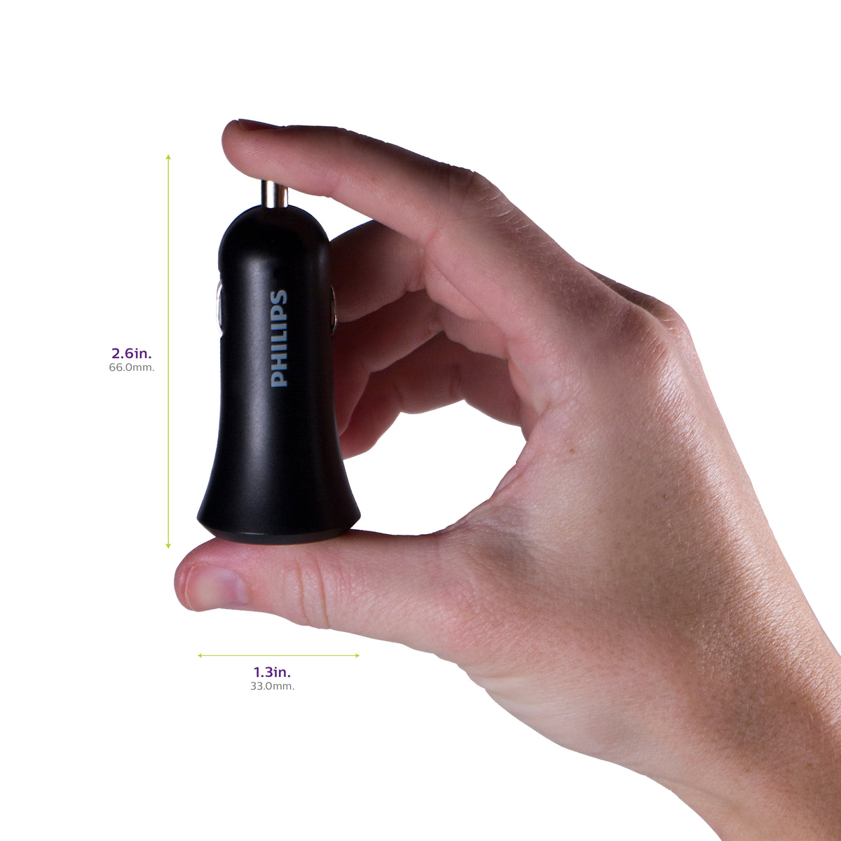 Philips Elite Dual USB Car Charger USB-A and USB-C