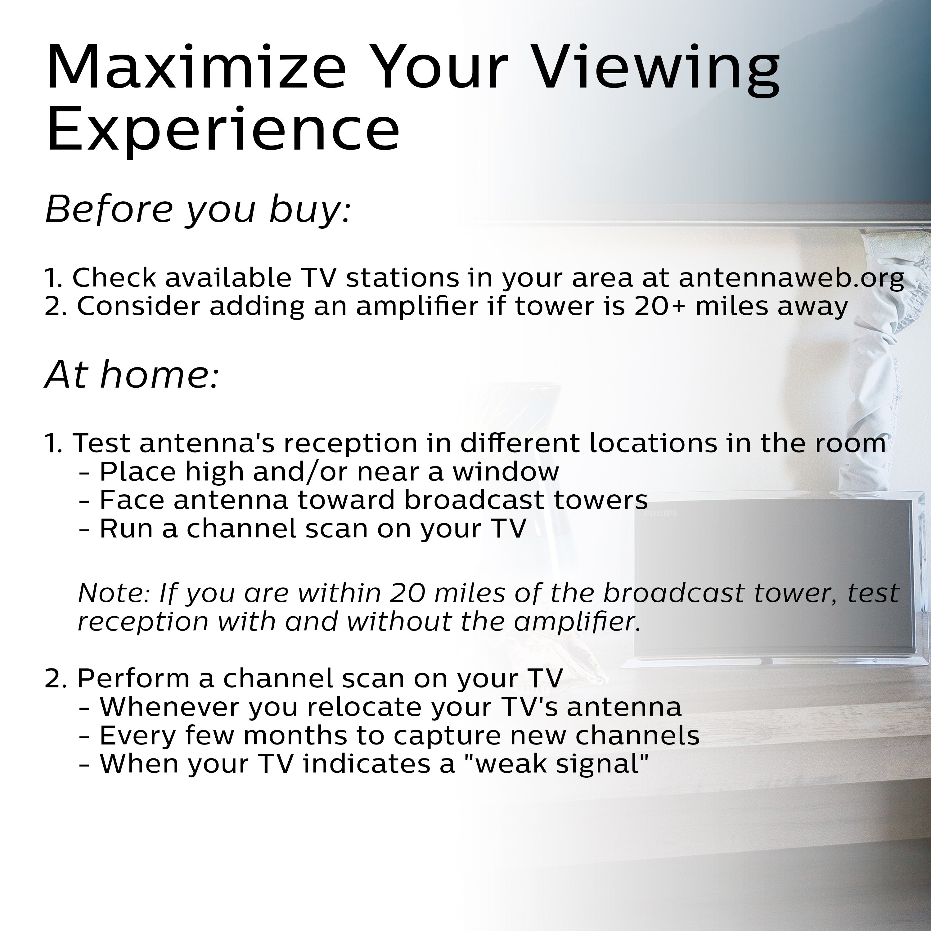 Philips Crystal HD Amplified Antenna