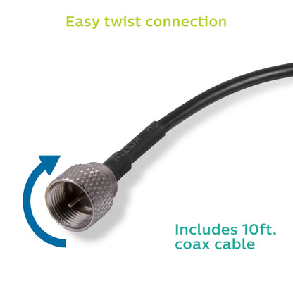 Philips HD Signal Finder Amplified Antenna - Certified Open Box