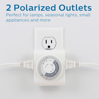 Philips 24-Hour Plug-in Mechanical Timer