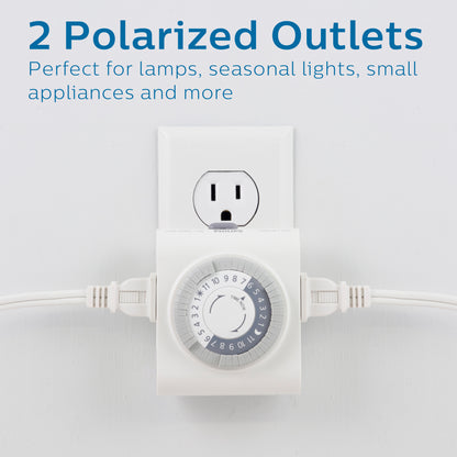 Philips 24-Hour Plug-in Mechanical Timer