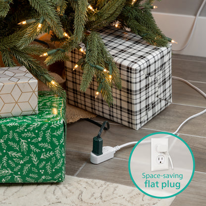 Philips 3-Outlet Polarized Extension Cord, 15ft., White 2 pack