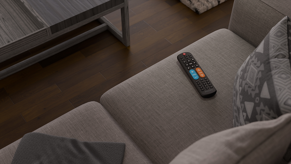 Philips OneTouch Universal Remote, 2-Device, Big Buttons, Backlit