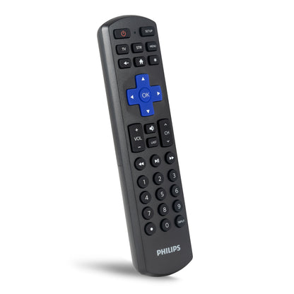 Philips Roku Replacement 2-Device Universal Remote, Black