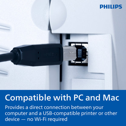 Philips USB 2.0 Device Cable, 6 ft.