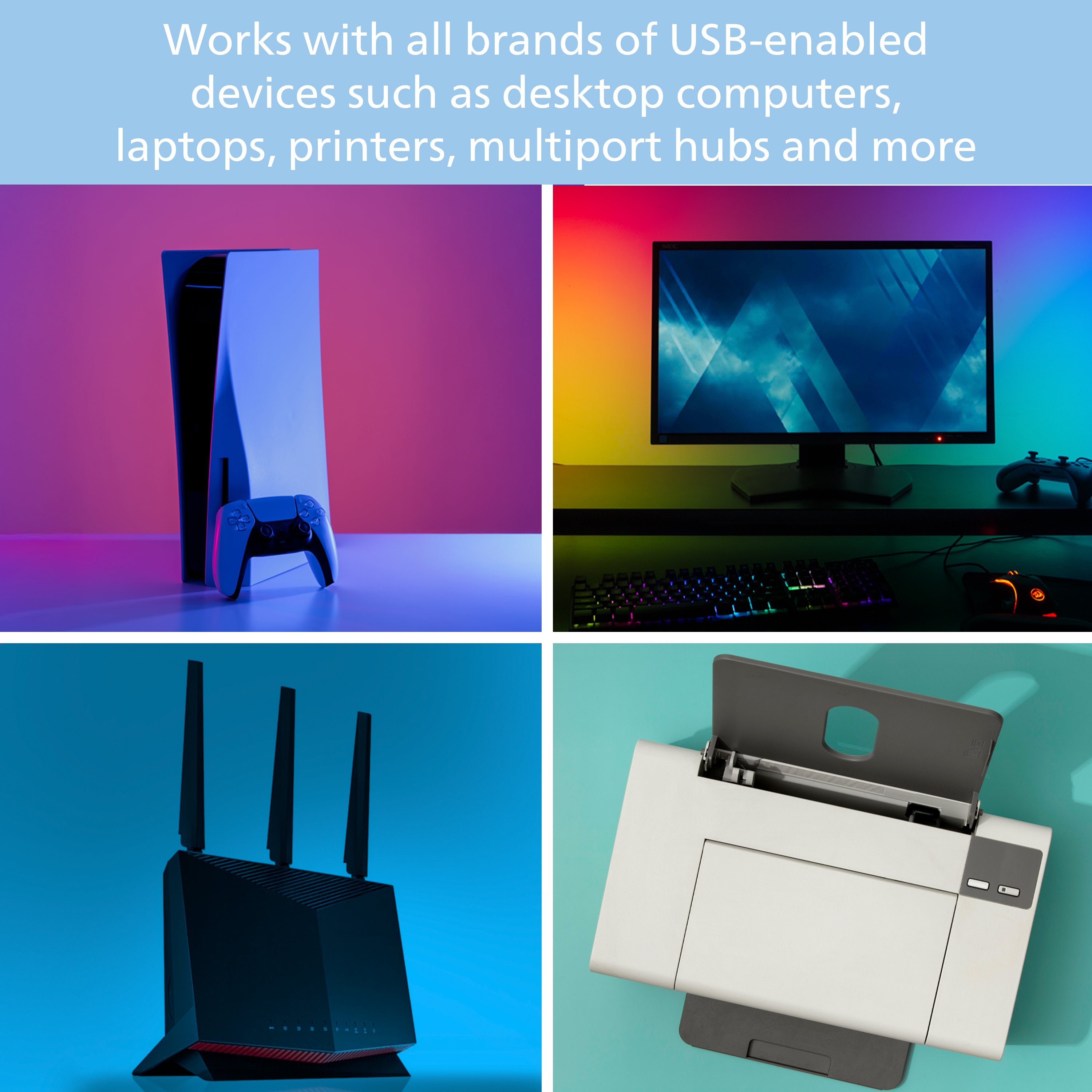 Philips 6ft. USB Extension Cable, Black