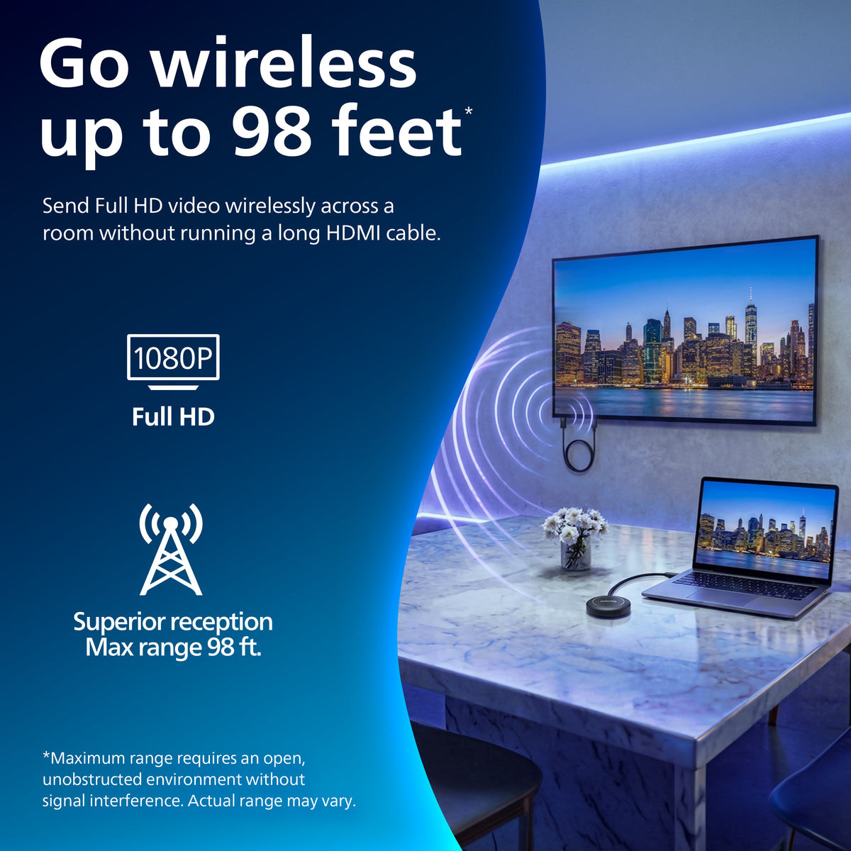 Philips Wireless USB-C to HDMI Transmitter and Receiver