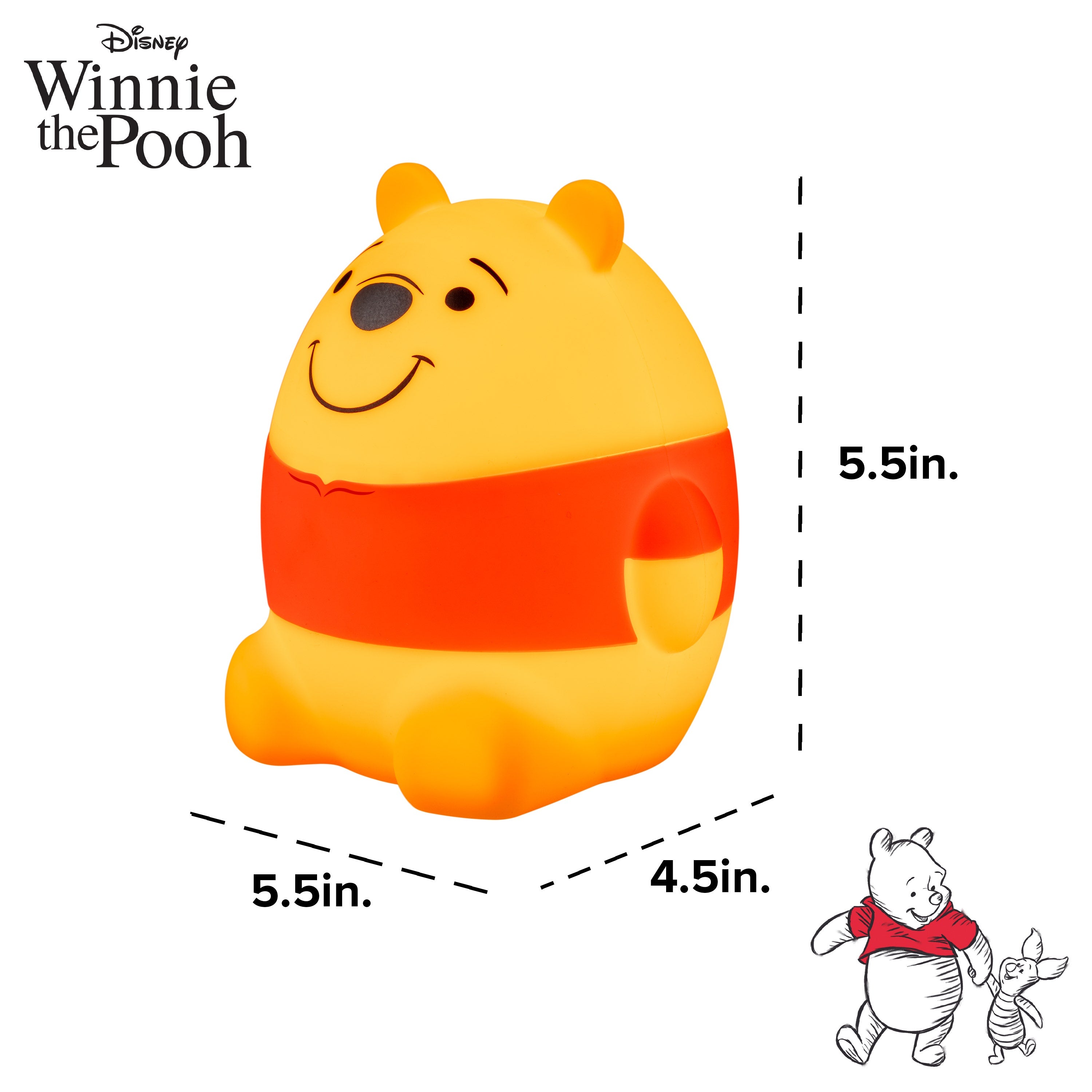 Disney Winnie the Pooh Squish’ems Dimmable Tabletop LED Night Light