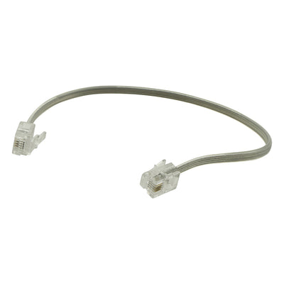 Power Gear 8 in. Phone Line Cord, Gray