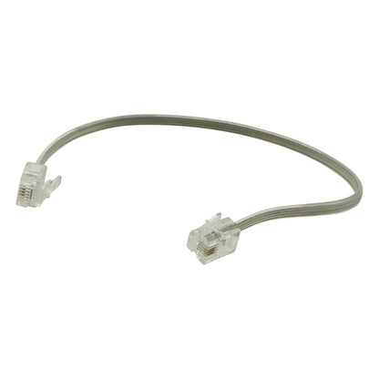 Power Gear 8 in. Phone Line Cord, Gray