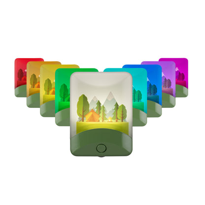 GE Color Changing Camping Adventure LED Night Light, Green