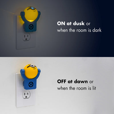 Universal Minions Projectables Light Sensing LED Night Light, Blue