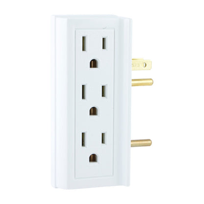 GE 6-Outlet Side-Access Wall Tap, White