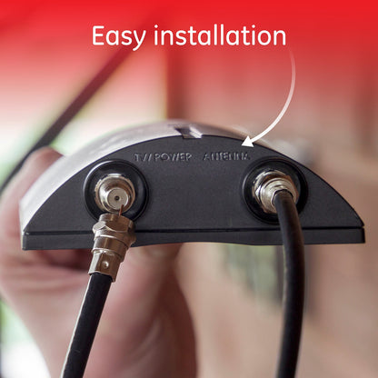 GE Outdoor Antenna Amplifier, Black