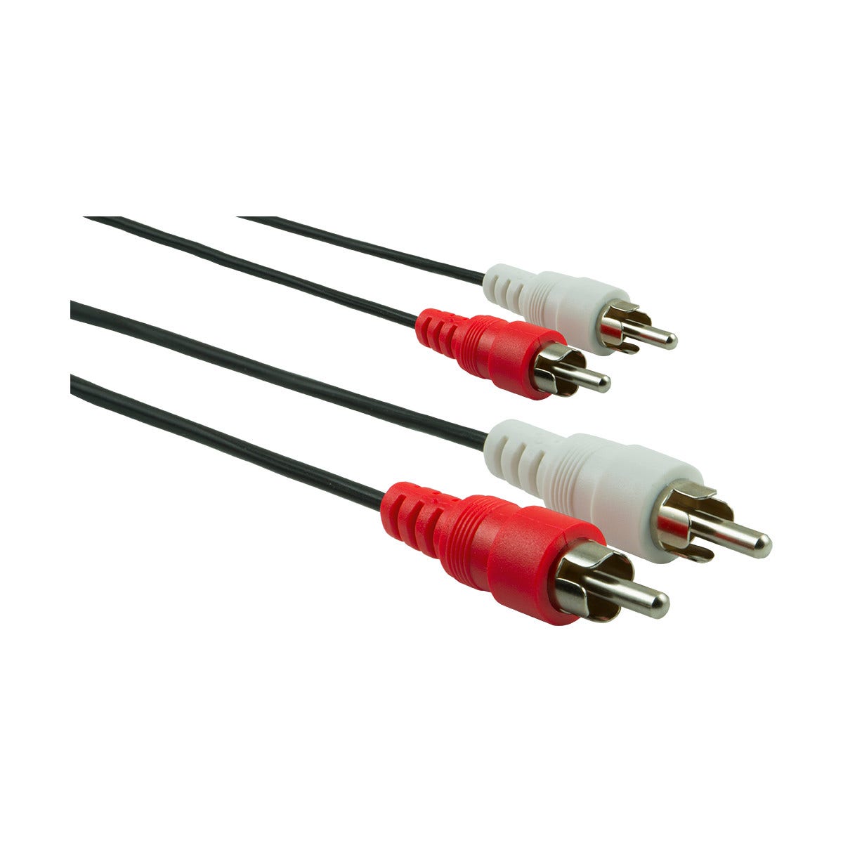 GE 6ft. Stereo Audio Cable with RCA Plugs, Black