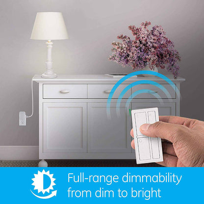 GE mySelectSmart Wireless Remote with Dimming Lighting Control, White