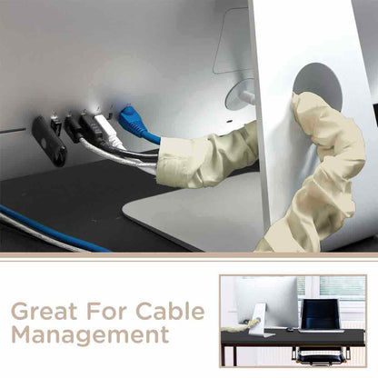 Cordinate 6ft. Fabric Cord Cover, Champagne
