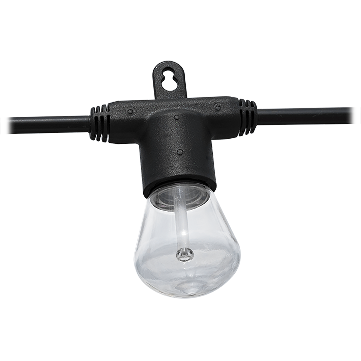 Lights by Night LED Bistro String Lights, 12 Bulbs, 24ft. Black Cord