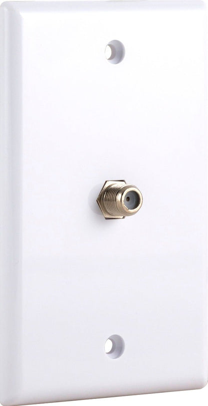 GE Coax Wall Plate, White