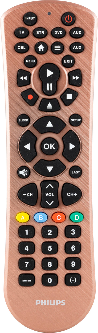 Philips 6-Device Universal Remote, Brushed Rose Gold
