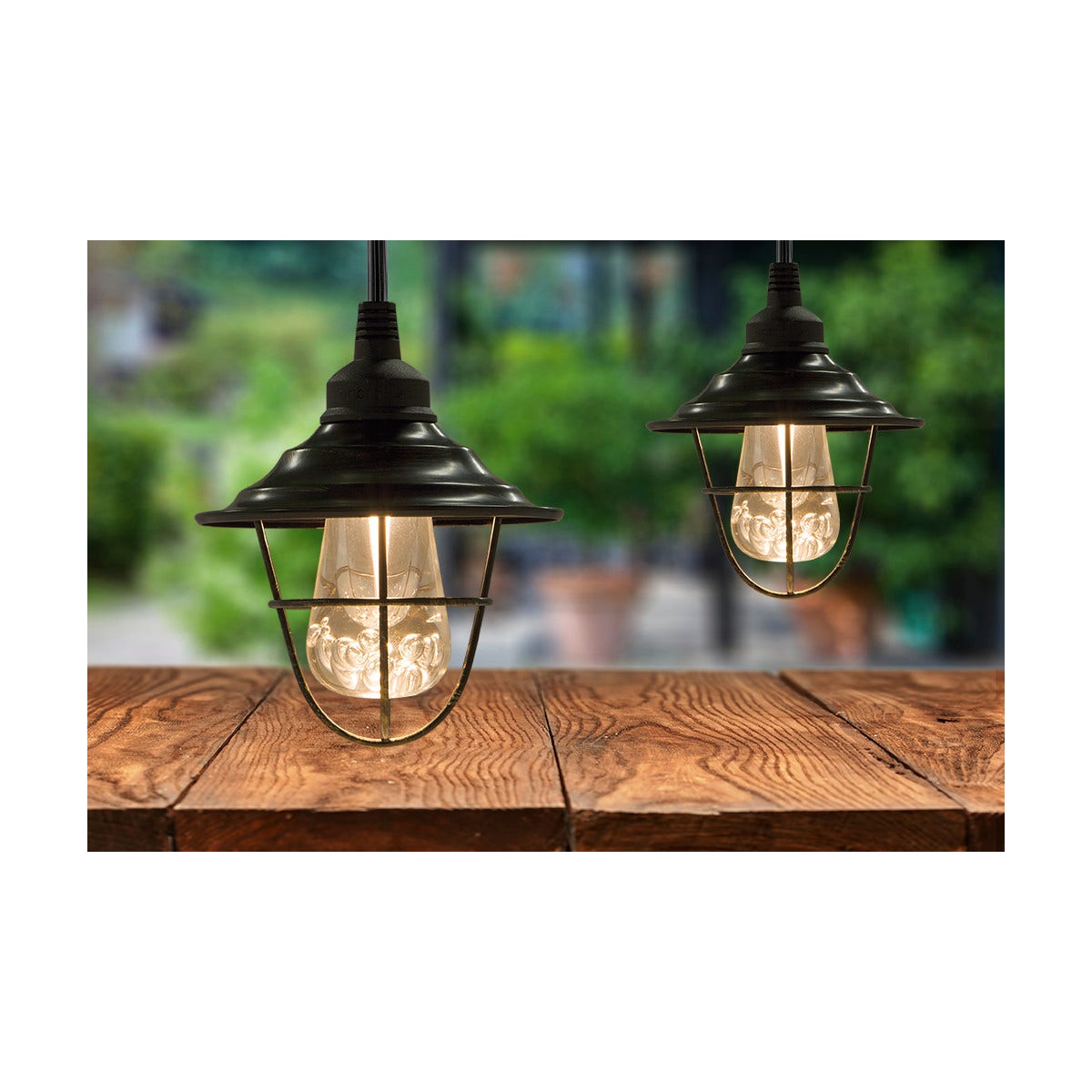 Enbrighten Cafe Lights Cage Shade Add-On, Oil-Rubbed Bronze, 6 Pack