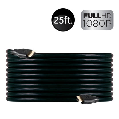 GE 25ft. HDMI Cable with Ethernet, Black