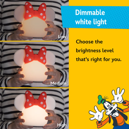 Disney Minnie Mouse Color-Changing Tabletop LED Night Light, White