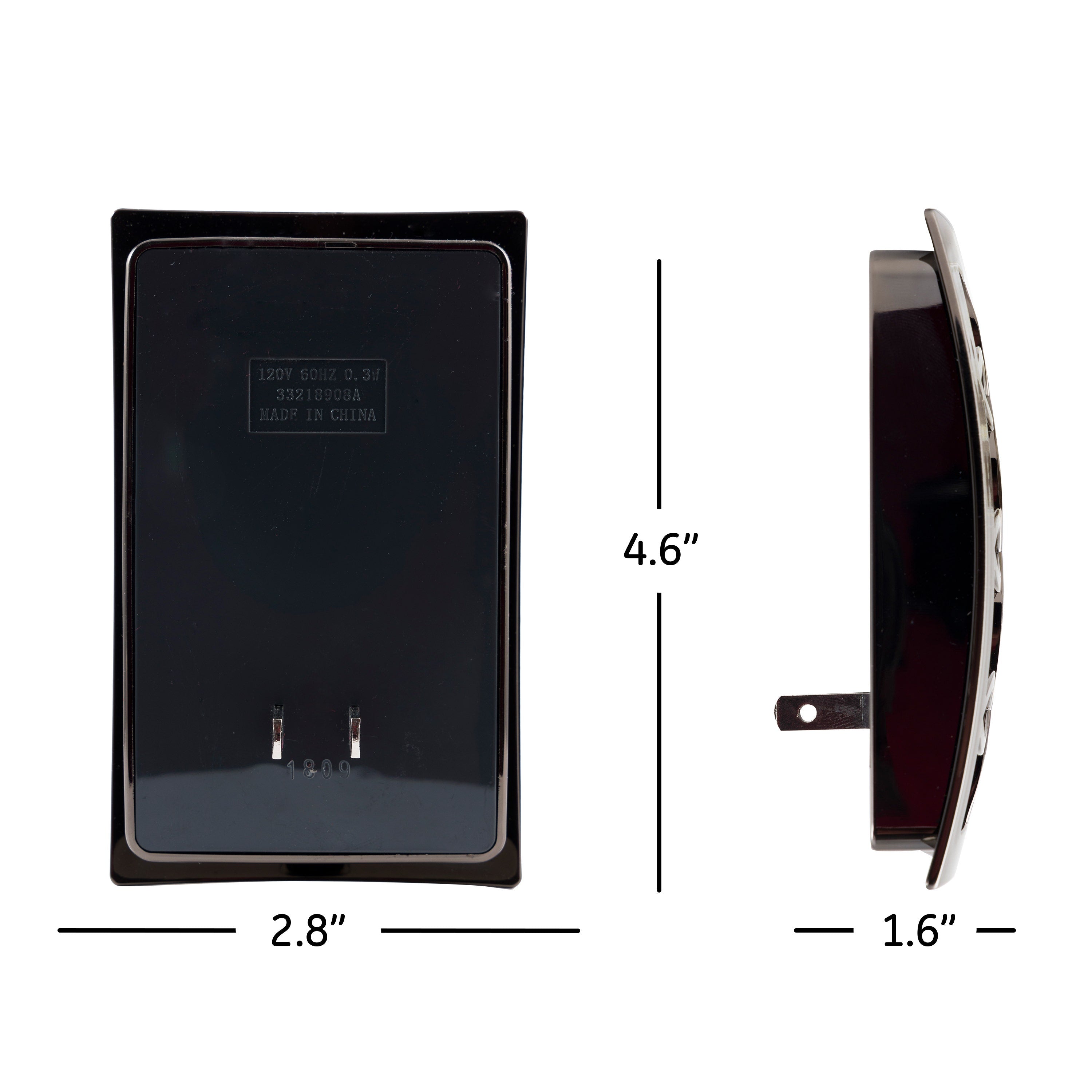 GE CoverLite Light Sensing LED Night Light, Brushed Nickel