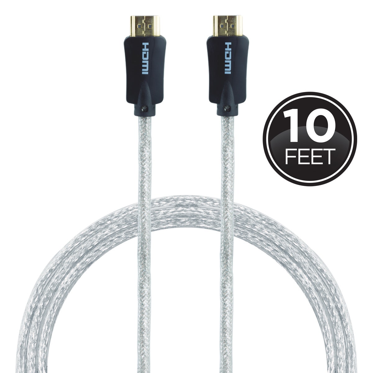 GE Pro 10ft. 4K HDMI Cable with Ethernet, Black