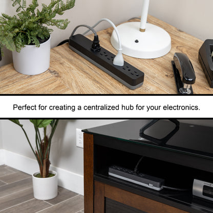 GE 6-Outlet 6ft. Surge Protector, Black