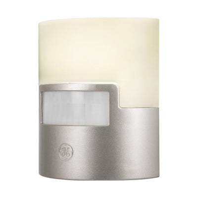 GE UltraBrite Motion Activated LED Night Light, Silver