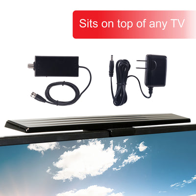 GE UltraPro Hover Bar HD Amplified Antenna, Black