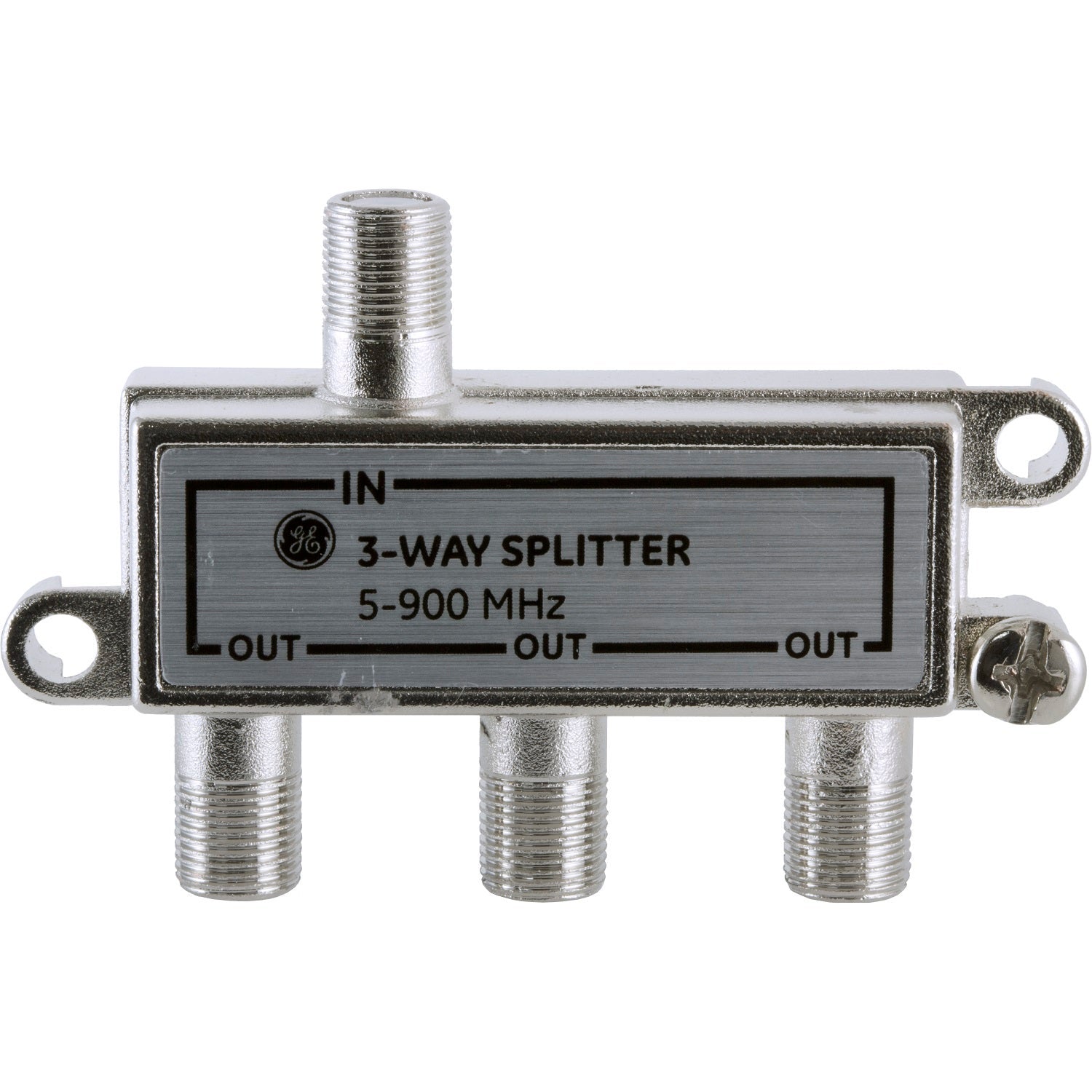 GE 3-Way Signal Splitter, Silver