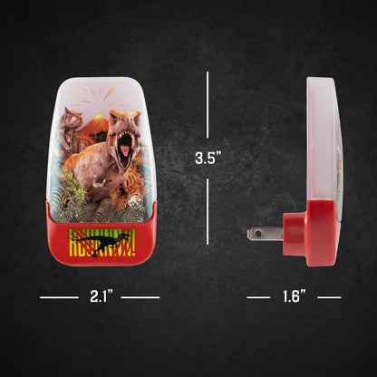 Jurassic World Light Sensing LED Night Light, Red