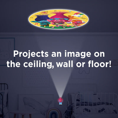 Trolls Projectables LED Light Sensing Night Light, Poppy Figure