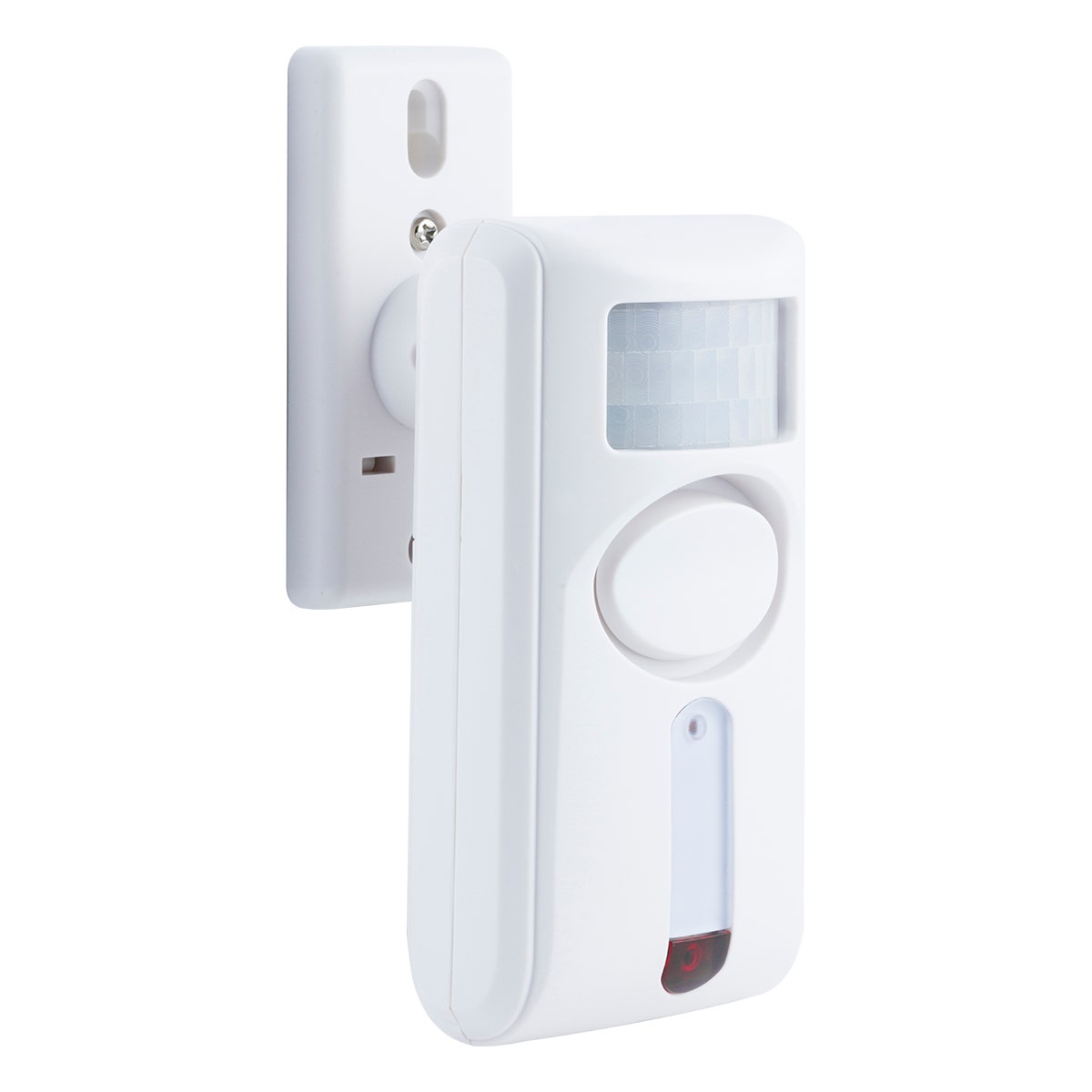 GE Battery-Operated Motion-Sensing Alarm with Keychain Remote, White