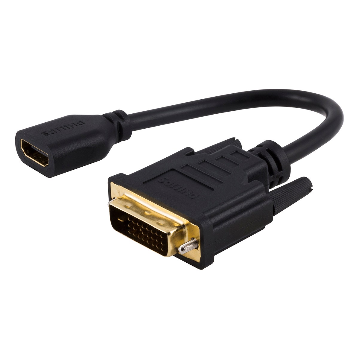Philips DVI to HDMI Adapter, Black