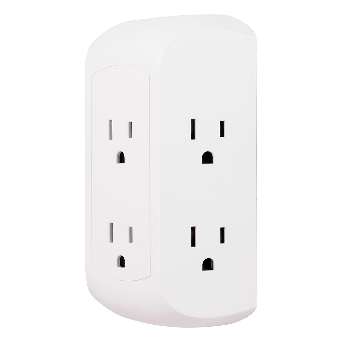 GE 6-Outlet Wall Tap with Surge Protection, White