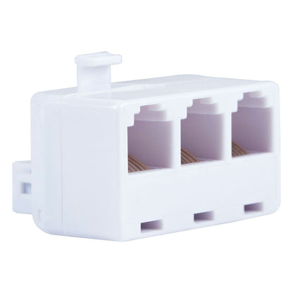 Power Gear 6-Wire White Triplex Adapter