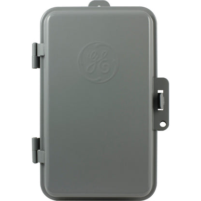 GE Indoor/Outdoor 24-Hour Heavy Duty Mechanical Time Switch, 240 VAC, Gray