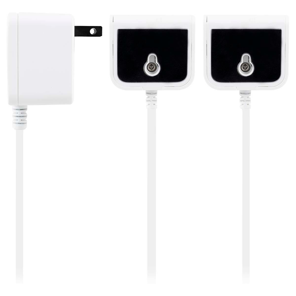 Philips 16ft. 2-USB Tabletop Charger with Splitter Power Cord, White