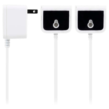 Philips 16ft. 2-USB Tabletop Charger with Splitter Power Cord, White