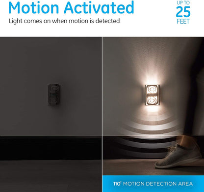 GE Motion-Select LED Night Light, White