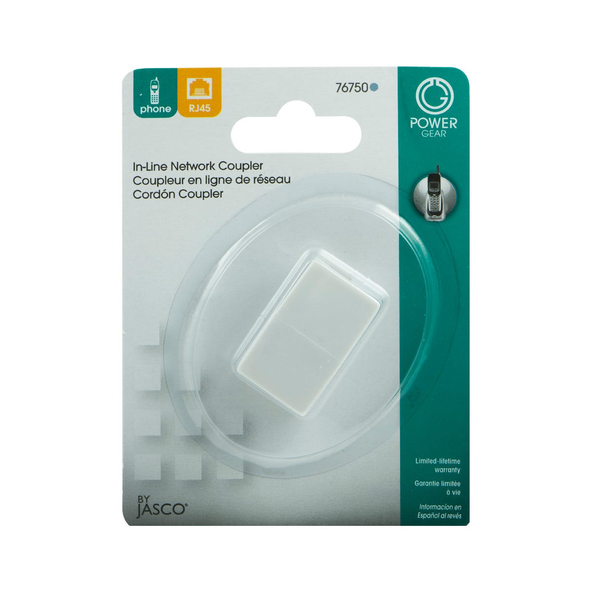 Power Gear In-Line Network Coupler, White