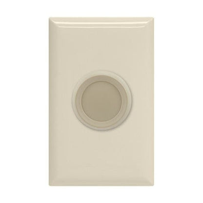 GE Push On/Off Dimmer, White/Almond