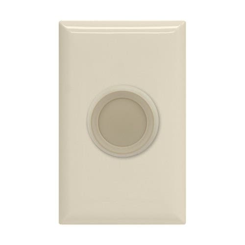 GE Push On/Off Dimmer, White/Almond
