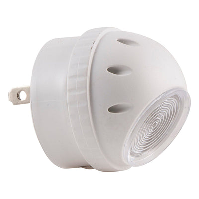 GE Light Sensing Rotating LED Night Light, White