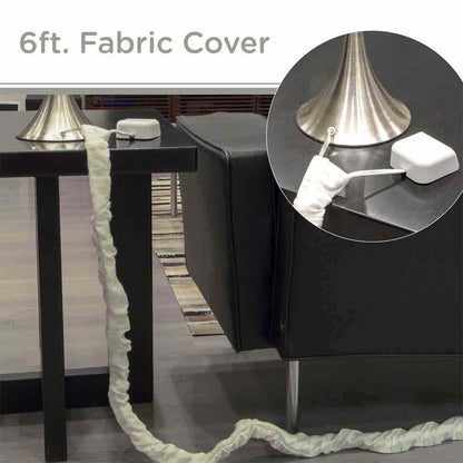 Cordinate 6ft. Fabric Cord Cover, Eggshell