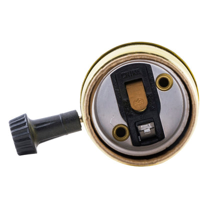 Power Gear 3-Way Lamp Socket, Brass