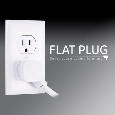 GE 6-Outlet 2ft. Surge Protector, White